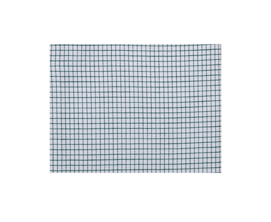 Chemise blanche à petits carreaux Vert Foncé - SALVATORE