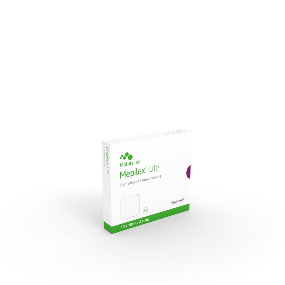 MEPILEX Lite Absorptionsverband<br>5 Stück, 10x10cm, Silikon