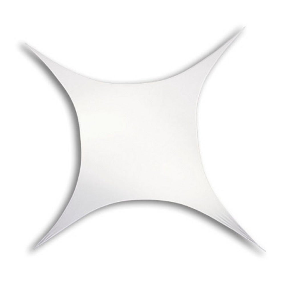 Showtec Stretch Shape Square doek wit 250 x 250 cm DIN 4102 B1
