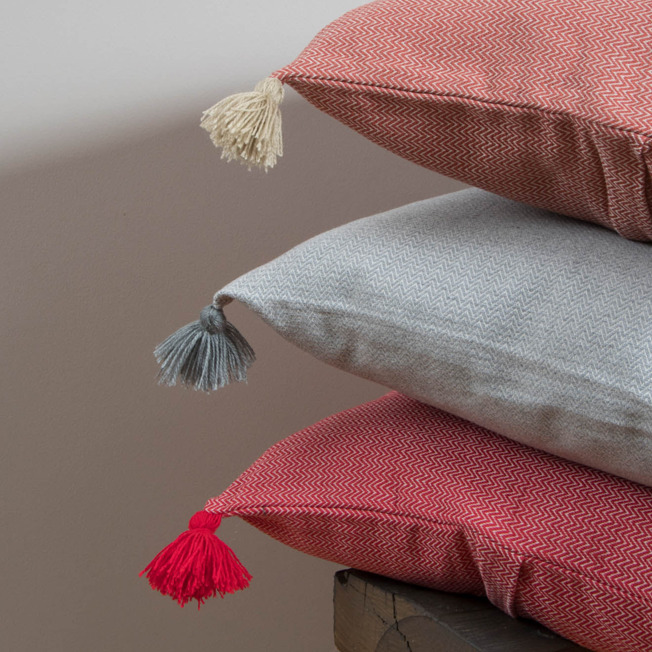 Febronie Housse de coussin Stockholm terracotta - 50x50 cm