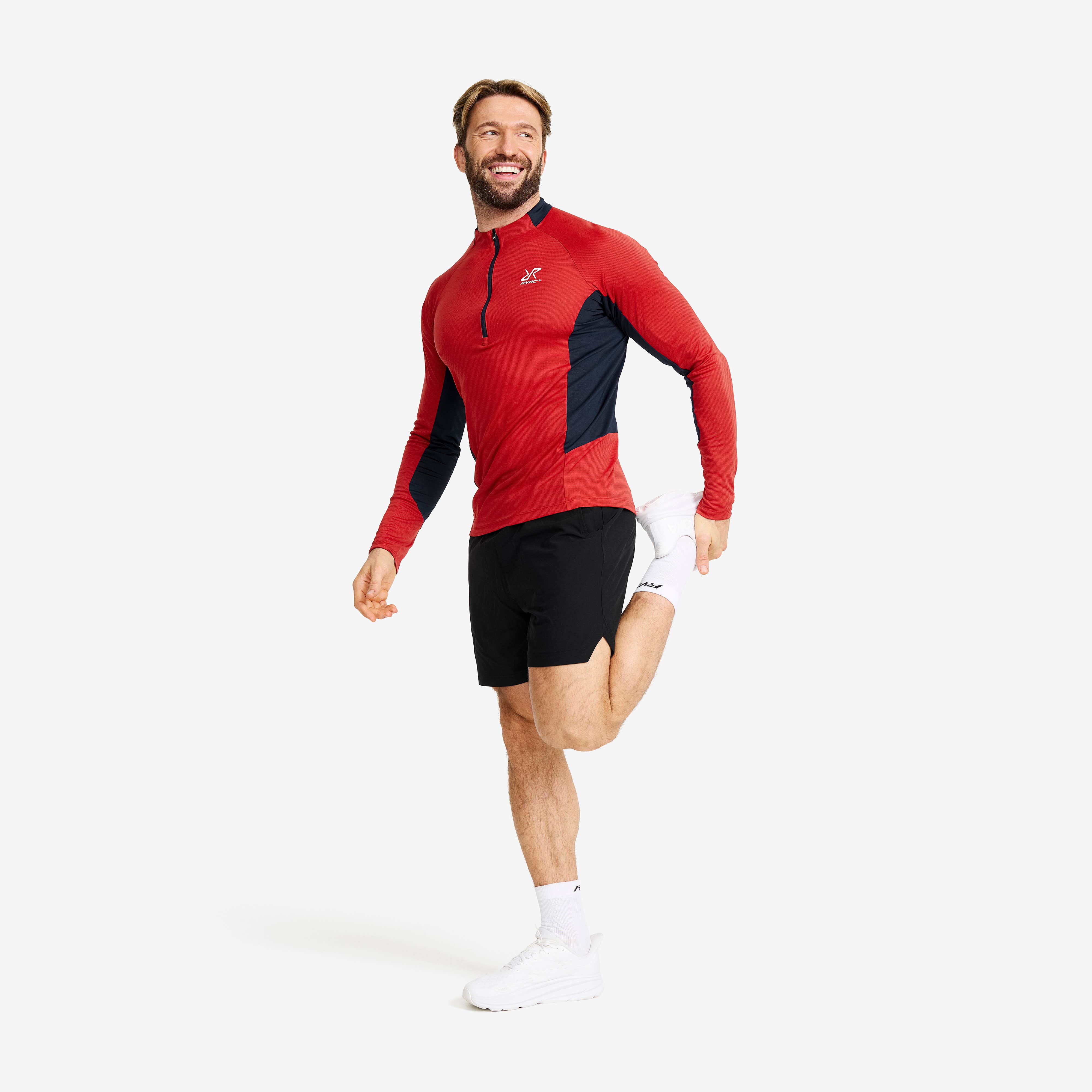 Force Light Half-zip Top Herre Lava Falls/Navy