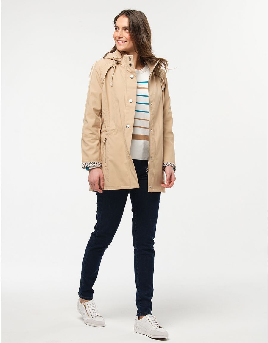 Pull marinière écru lagon
