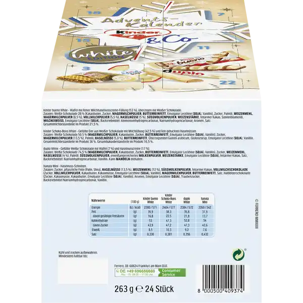 Kinder & Co. White Adventskalender 2024