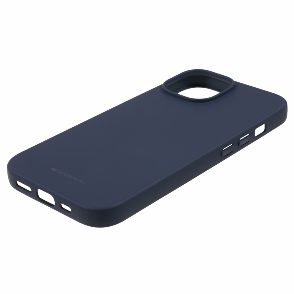 Mercury Goospery - iPhone 15 Gummi Case Hülle - Dunkelblau (Matt)