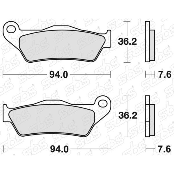 SBS - Plaquettes de frein 671 LS