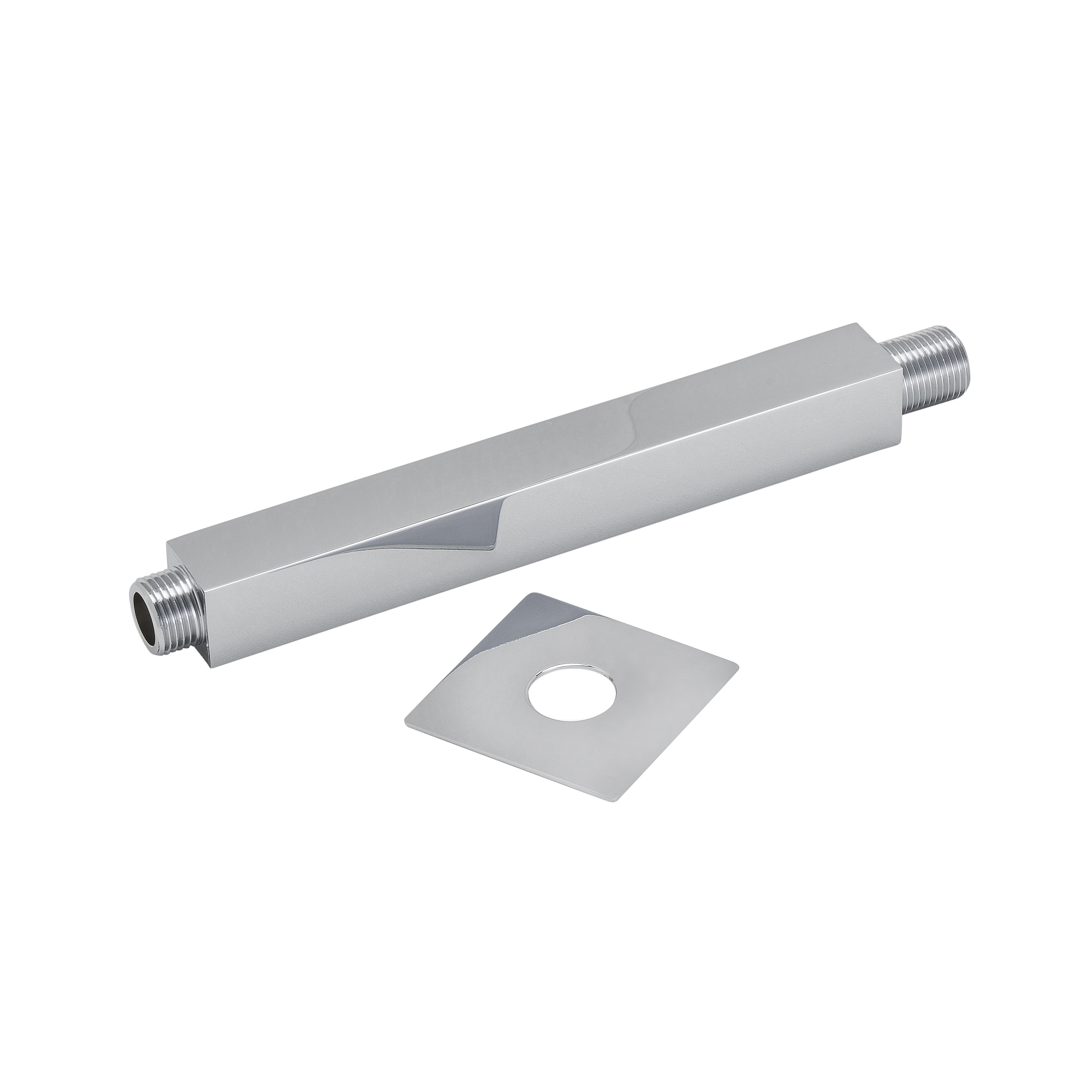 Mueller Cube luxe douche-arm vierkant plafondbevestiging 20cm chroom