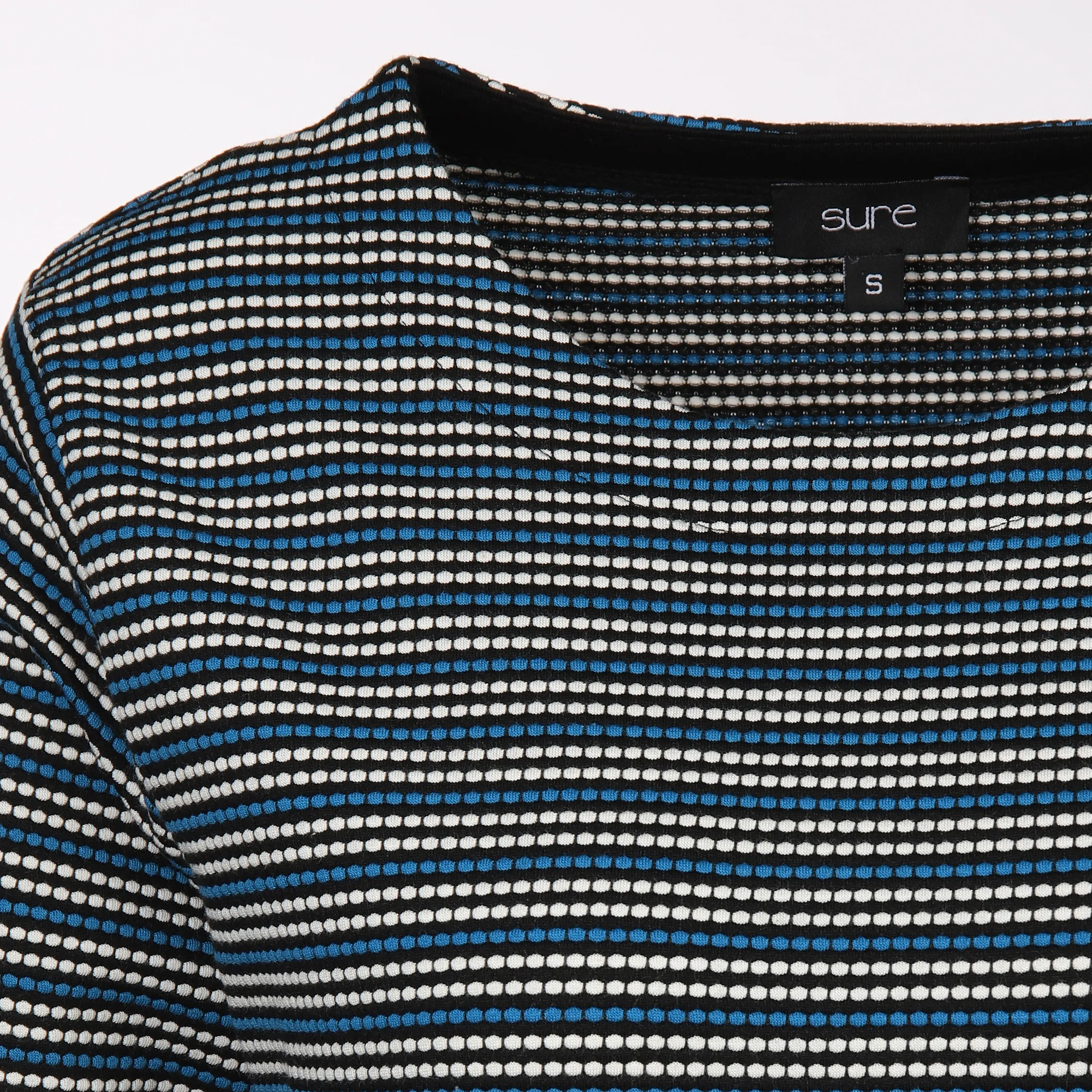 Damen Jacquard Shirt mit 3/4 Arm