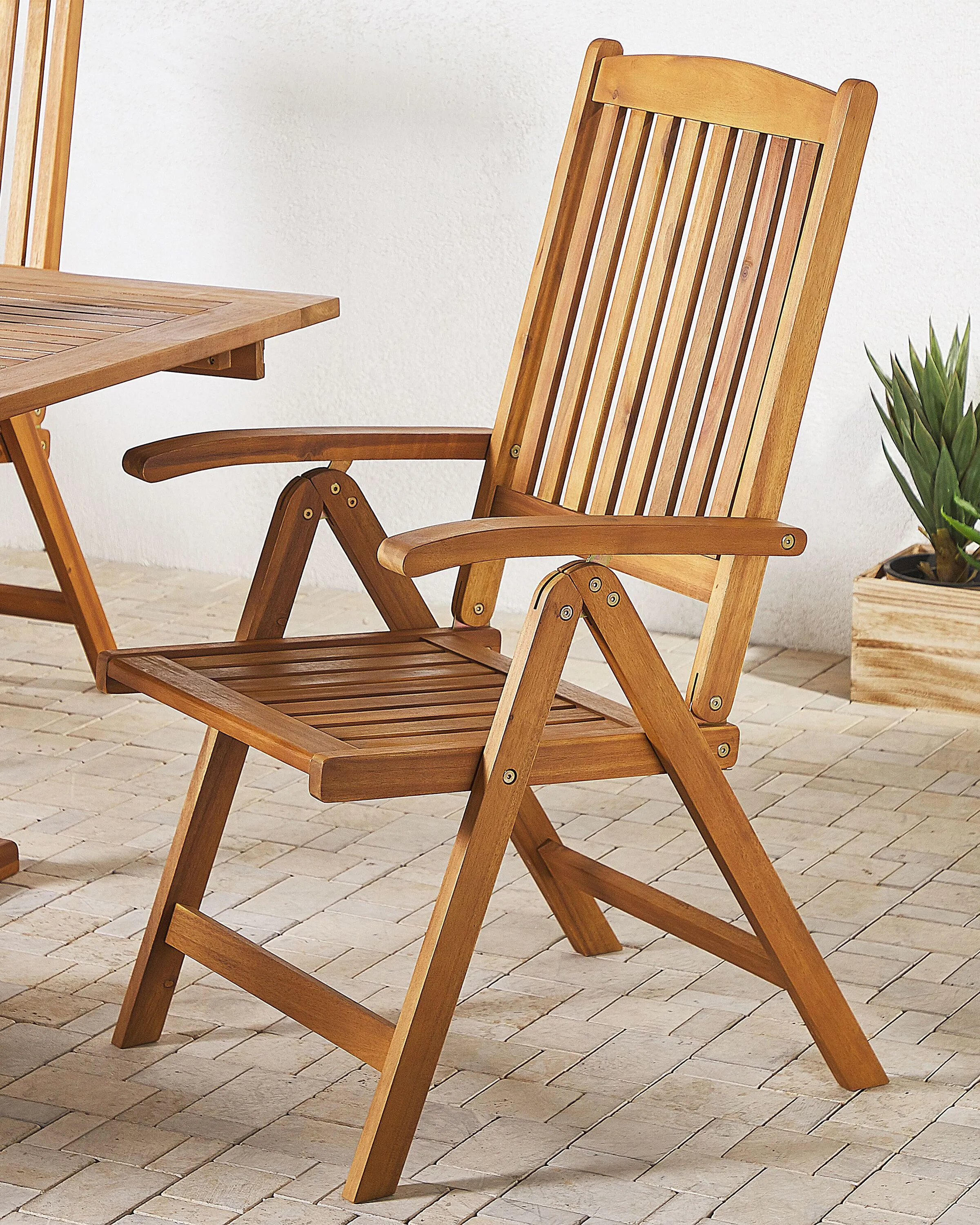 Set van 6 tuinstoelen JAVA Acaciahout Lichtbruin