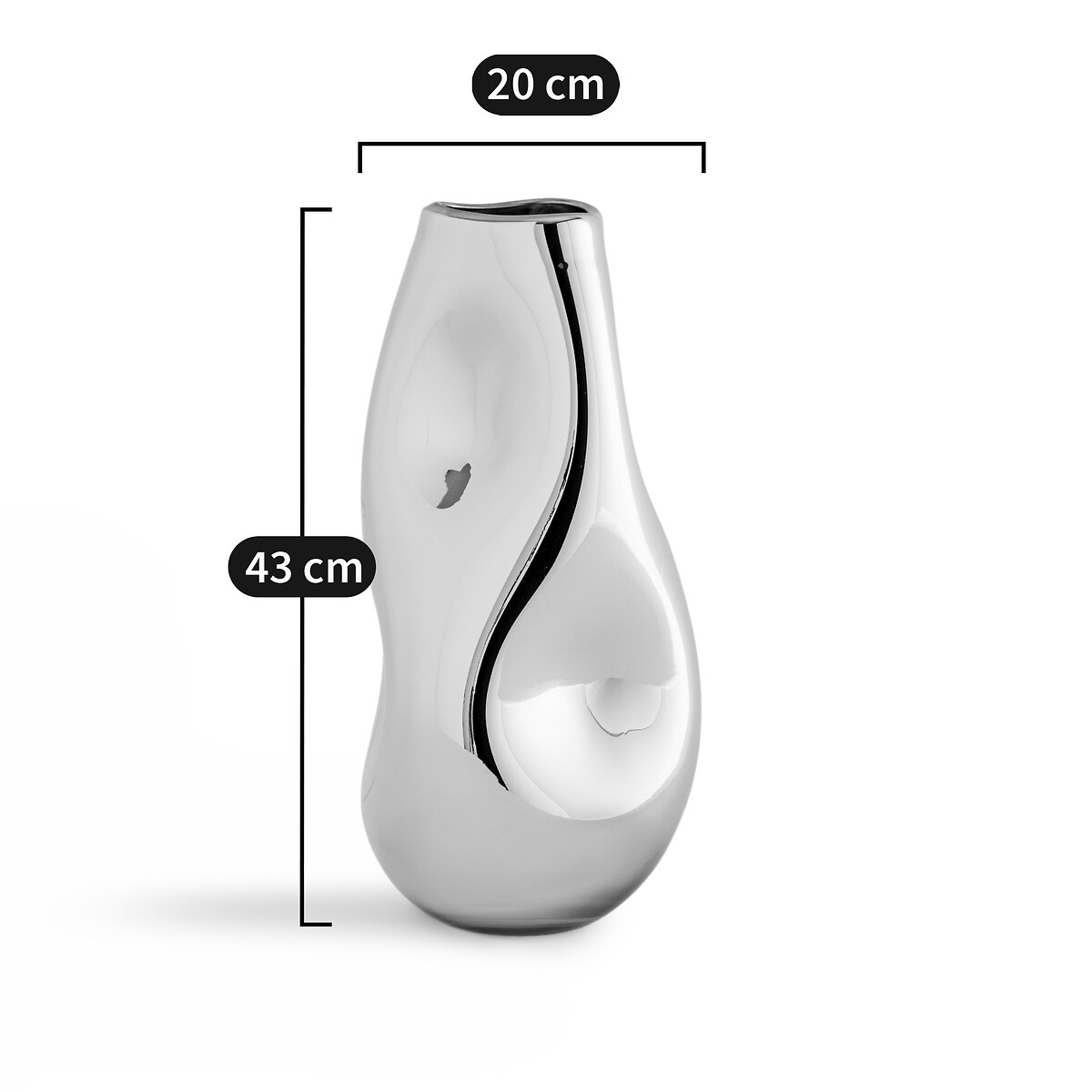 AM.PM<br>Vaso em vidro metálico H43 cm, Caudas