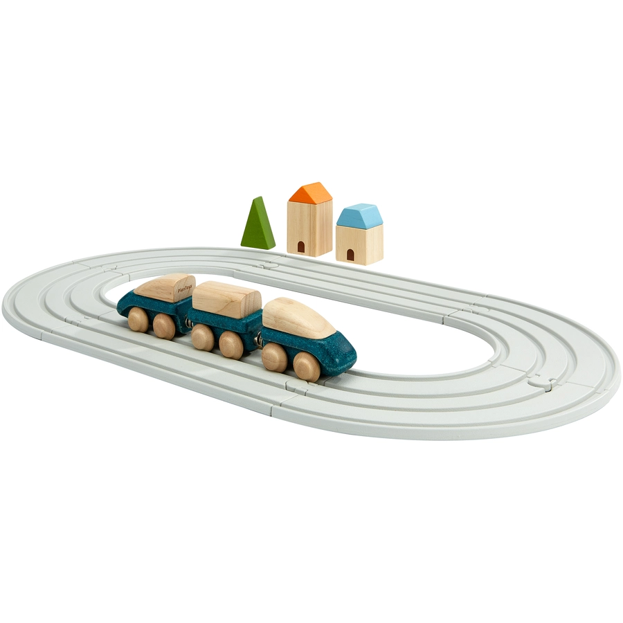 PlanToys Straßen und Schienen Set klein