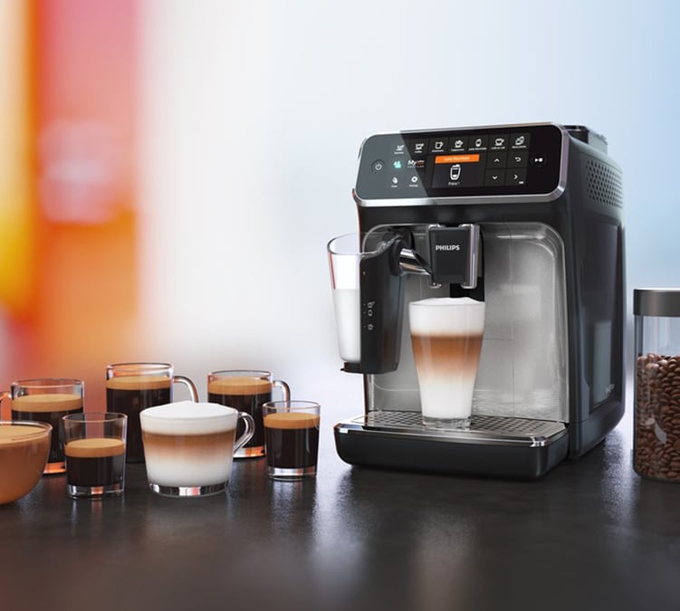 PHILIPS Série 4300 EP4346/70 LatteGo Garantie 3 ans Coloris:Argent