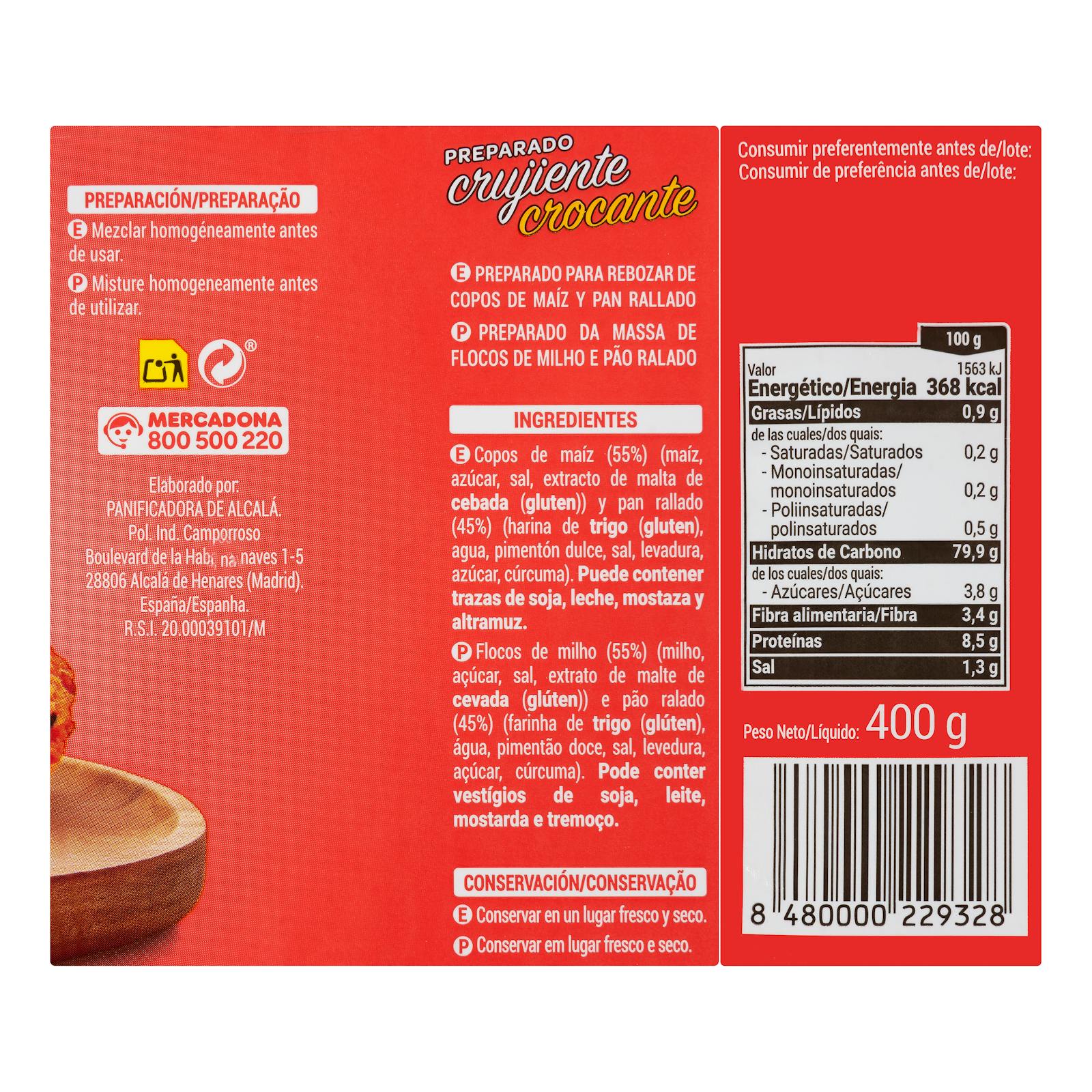 Préparation du Hacendado croustillant