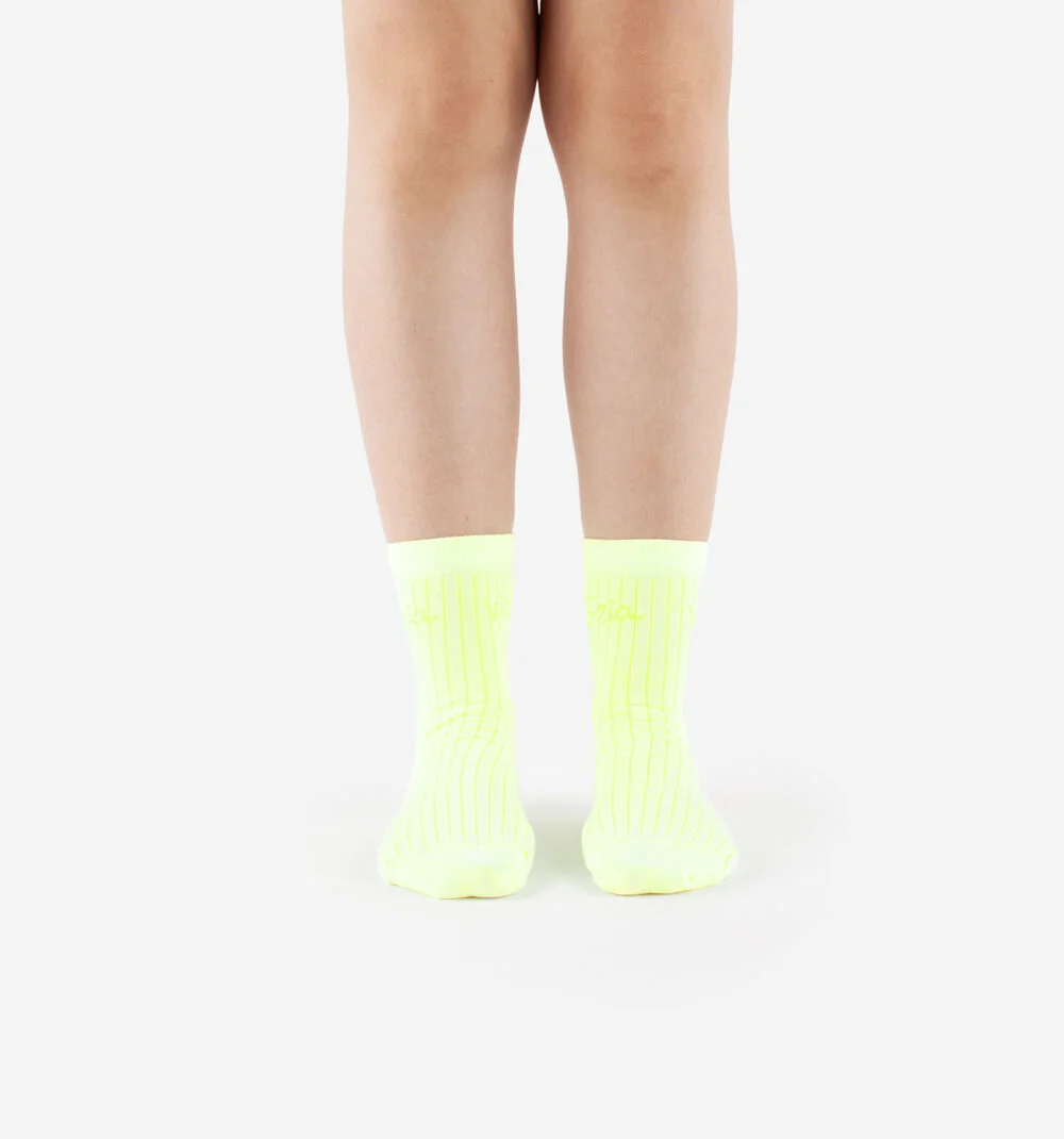 CHAUSSETTES FLUOAMARILL-NARANJ