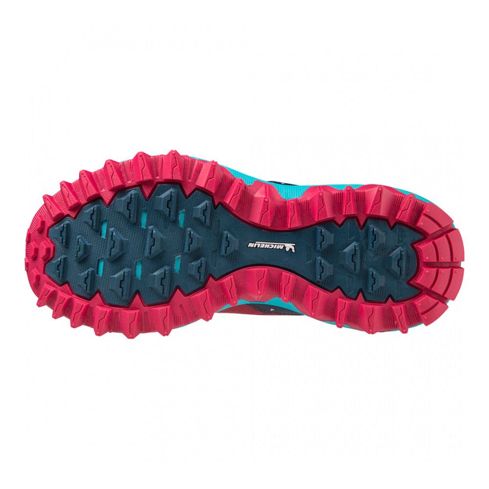 Mizuno WAVE MUJIN 9 - Chaussures trail Femme jazzy/blueopal/bluebird