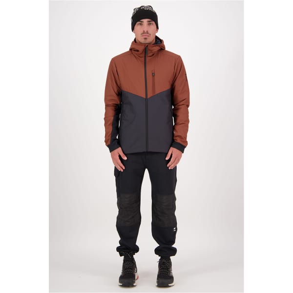 Doudoune ski MONS ROYALE MONS ROYAL MENS ARETE WOOL INSULATION HOOD- DARK COPPER / BLACK