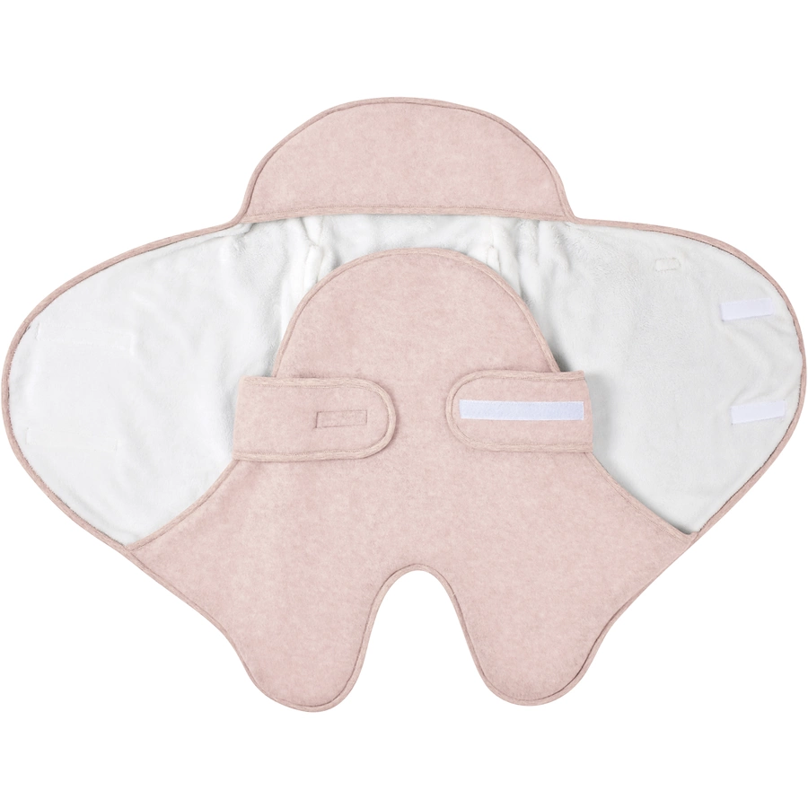 BEABA Babydecke Babynomade Doppelfleece puderrosa weiß 0 - 6