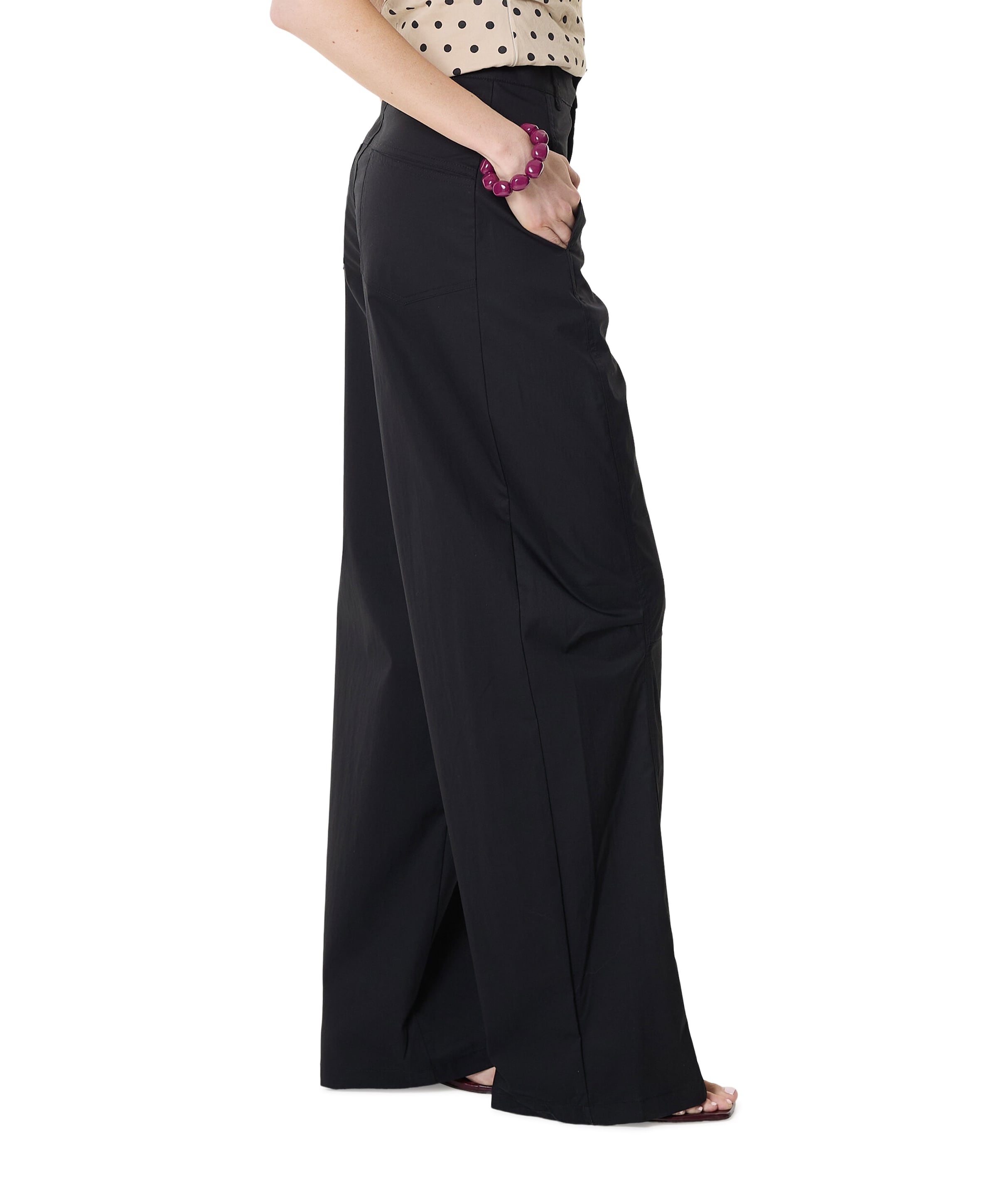 Co'Couture CottonCC Crisp Barrel LL dames broek zwart