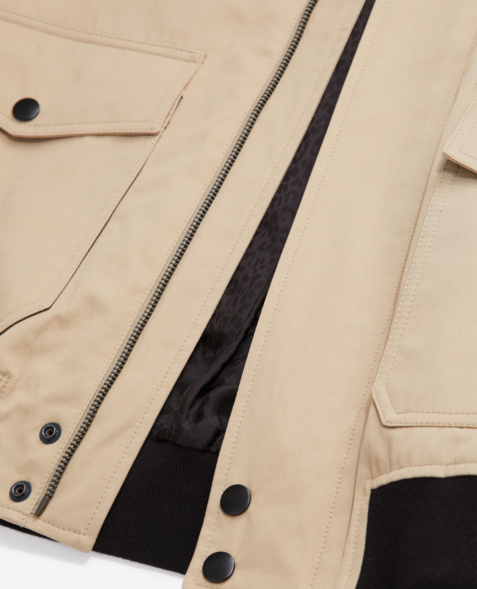Blouson beige en coton