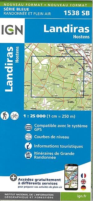 IGN - 1538 SB LANDIRAS HOSTENS 1 25 000