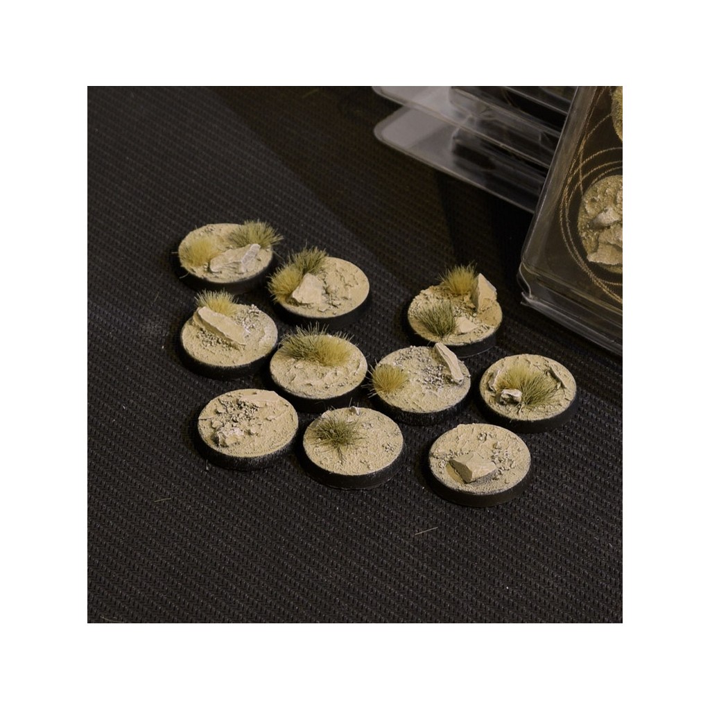 Arid Steppe Bases, Round 25mm (x10)