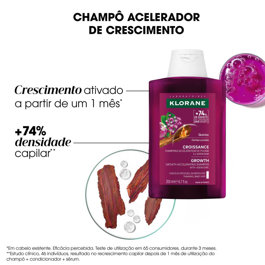 Champô Quinina Acelerador Crescimento - 200ml