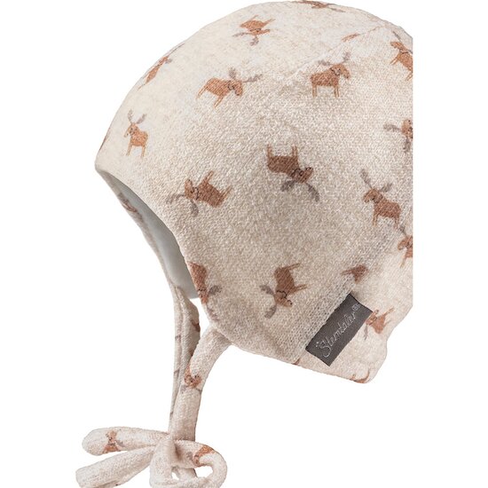 Bonnet beanie imprimé rennes   de               Sterntaler