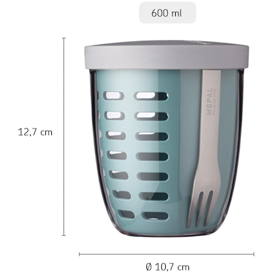 Mepal Fruitpot Ellipse 600 ml pink