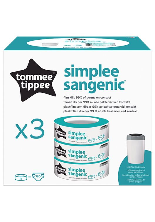 Sangenic Simplee refill kassett 3pk
