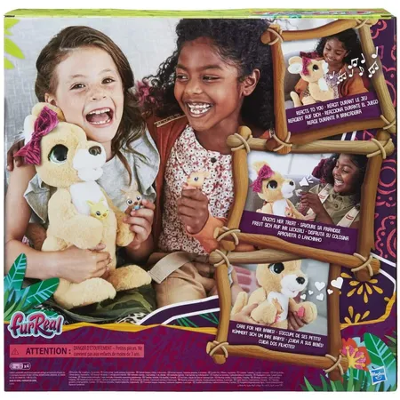 Hasbro FurReal Friends Mama Josie Känguru 70+ Geräusche und Reaktionen