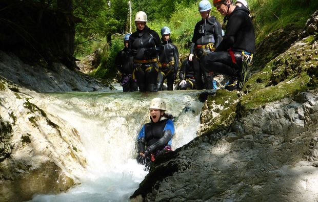 Canyoning am Traunsee als Geschenk