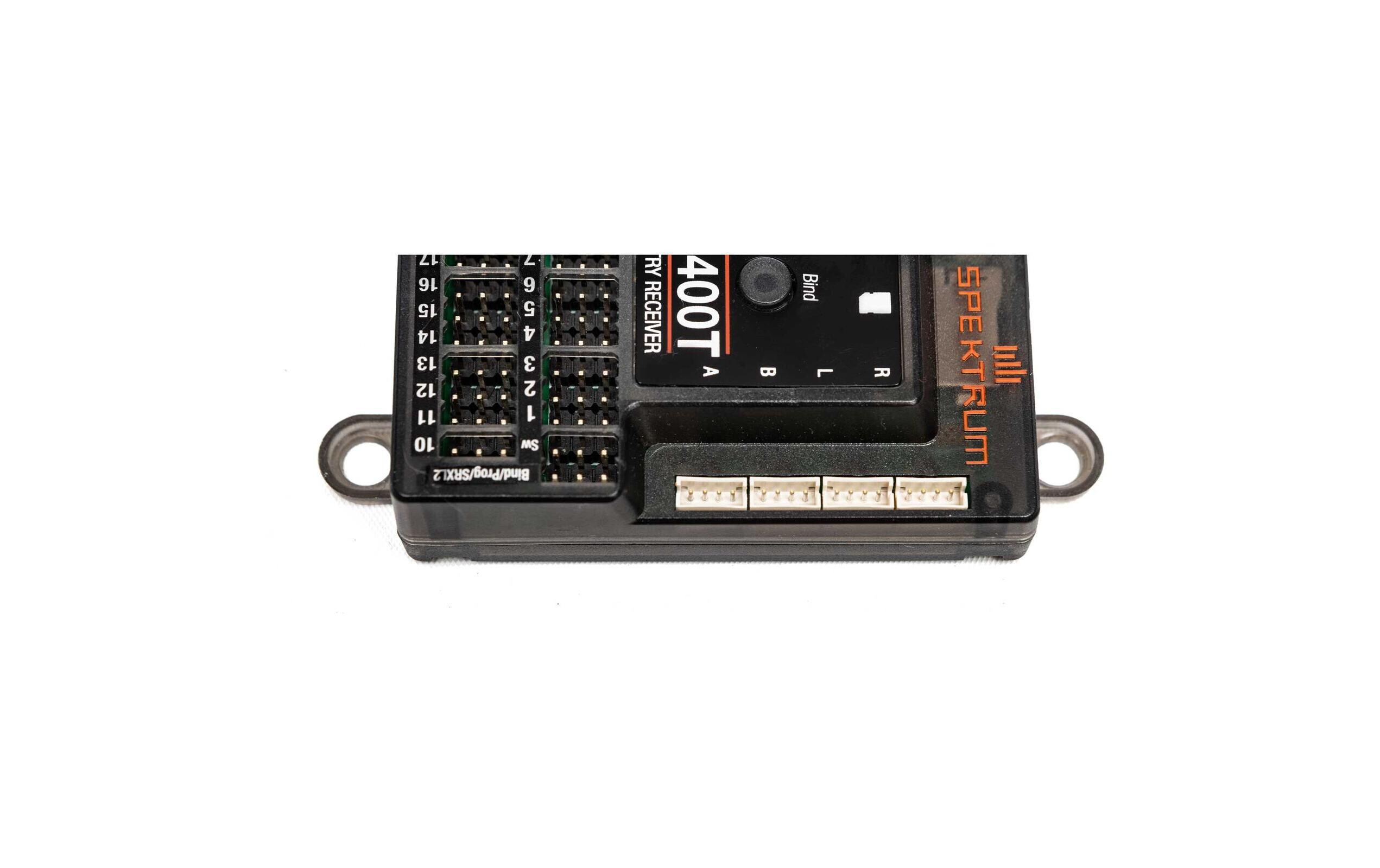 Empfänger AR20400T Powersafe 20-Kanal DSMX<br>Telemetriefähiger Empfänger mit Akkuweiche und 3 Satellitenempfänger
