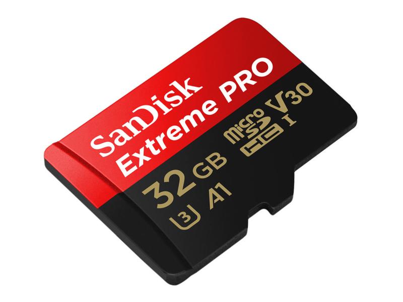 SanDisk microSDHC-Karte Extreme Pro UHS-I V30 32 GB Extreme Geschwindigkeit für Ihr Smart­phone oder Tablet