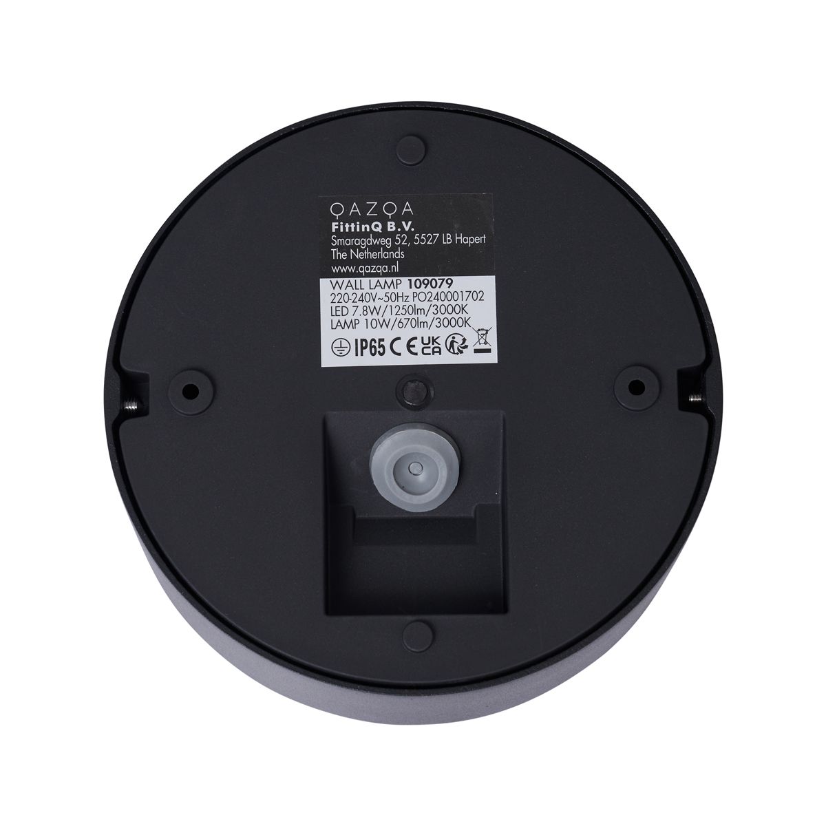 Moderne buiten wandlamp zwart incl. LED IP65 - Dop