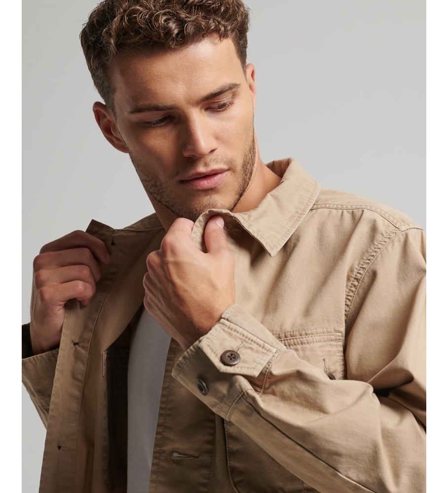 Camisa de combate Superdry Vintage Logo marrom