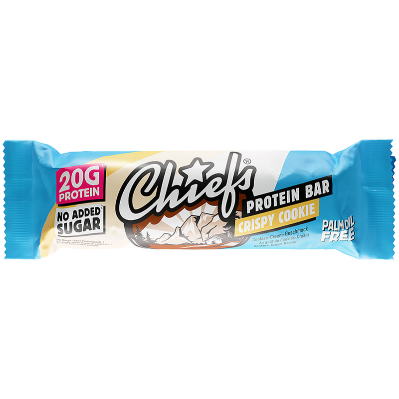 Chiefs Proteinriegel Crispy Cookie, 55 g, 12 Stück