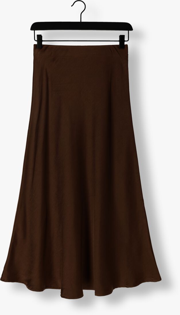 NOTRE-V bruine notre-v midirok satin skirt