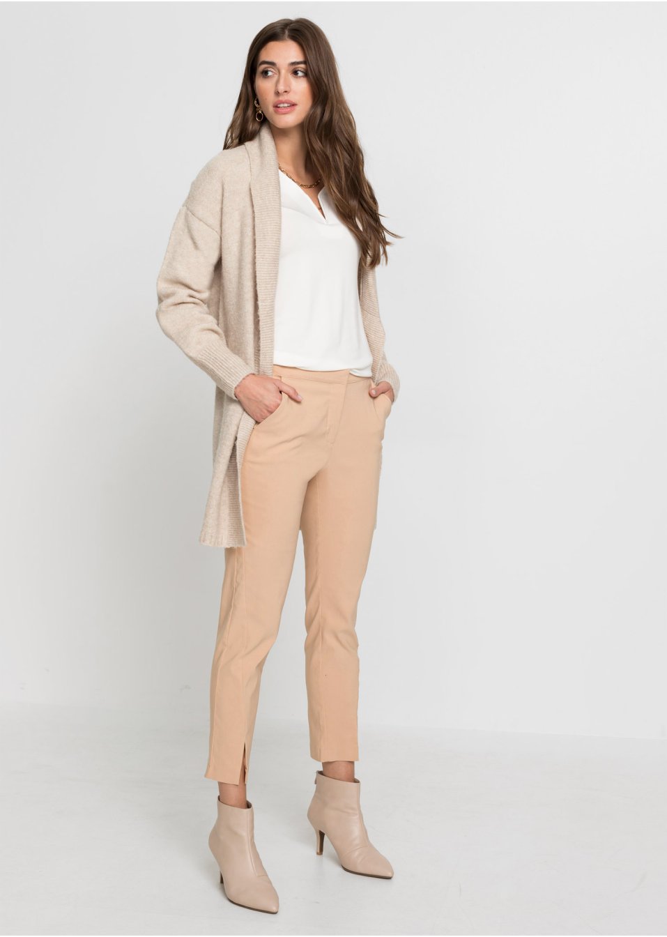 Gilet long en maille
