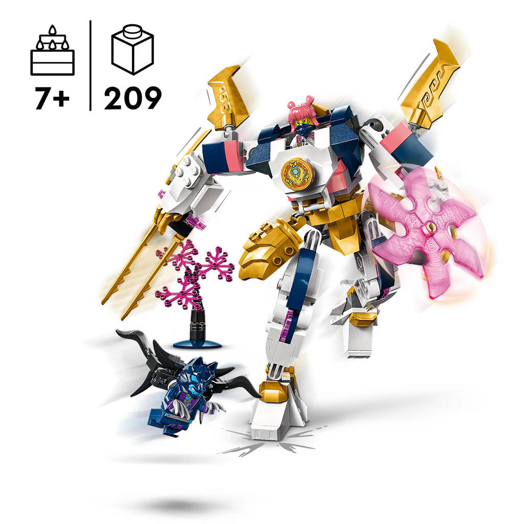 Zeer fijn! Zowel hoofdpersonage als accessoiresSora's elementaire techmecha Ninja Rollenspel Speelgoed voor Kinderen 71807