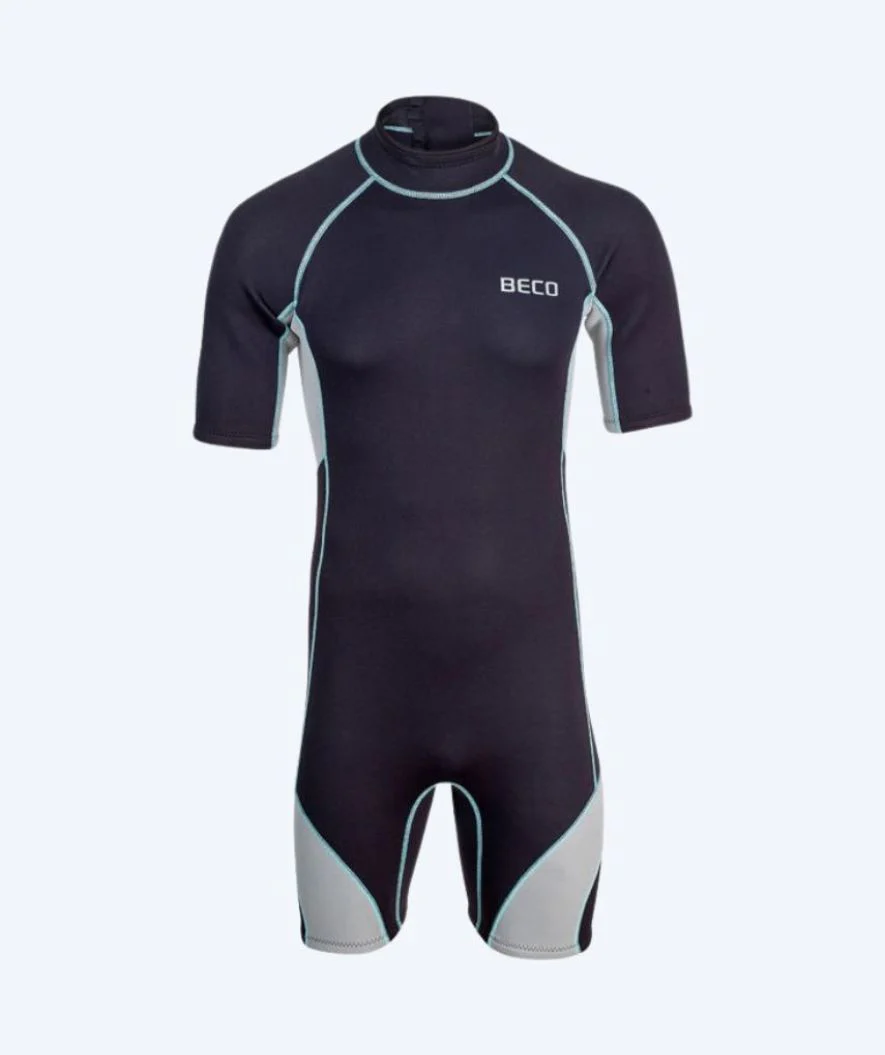 Beco neopren våddragt til mænd - Neoprene Shorty - Sort/grå