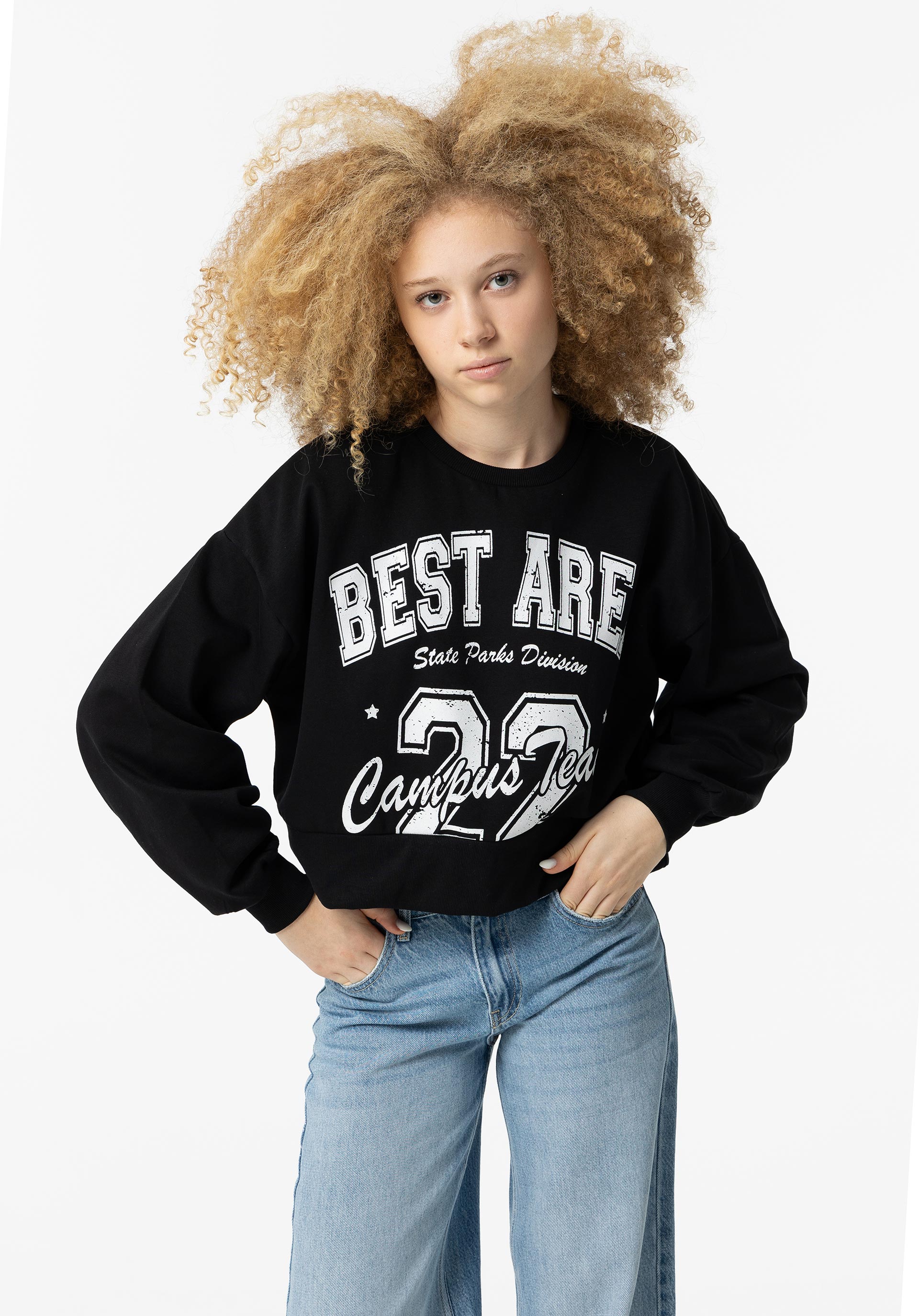 Sweatshirt com Estampado Frontal
