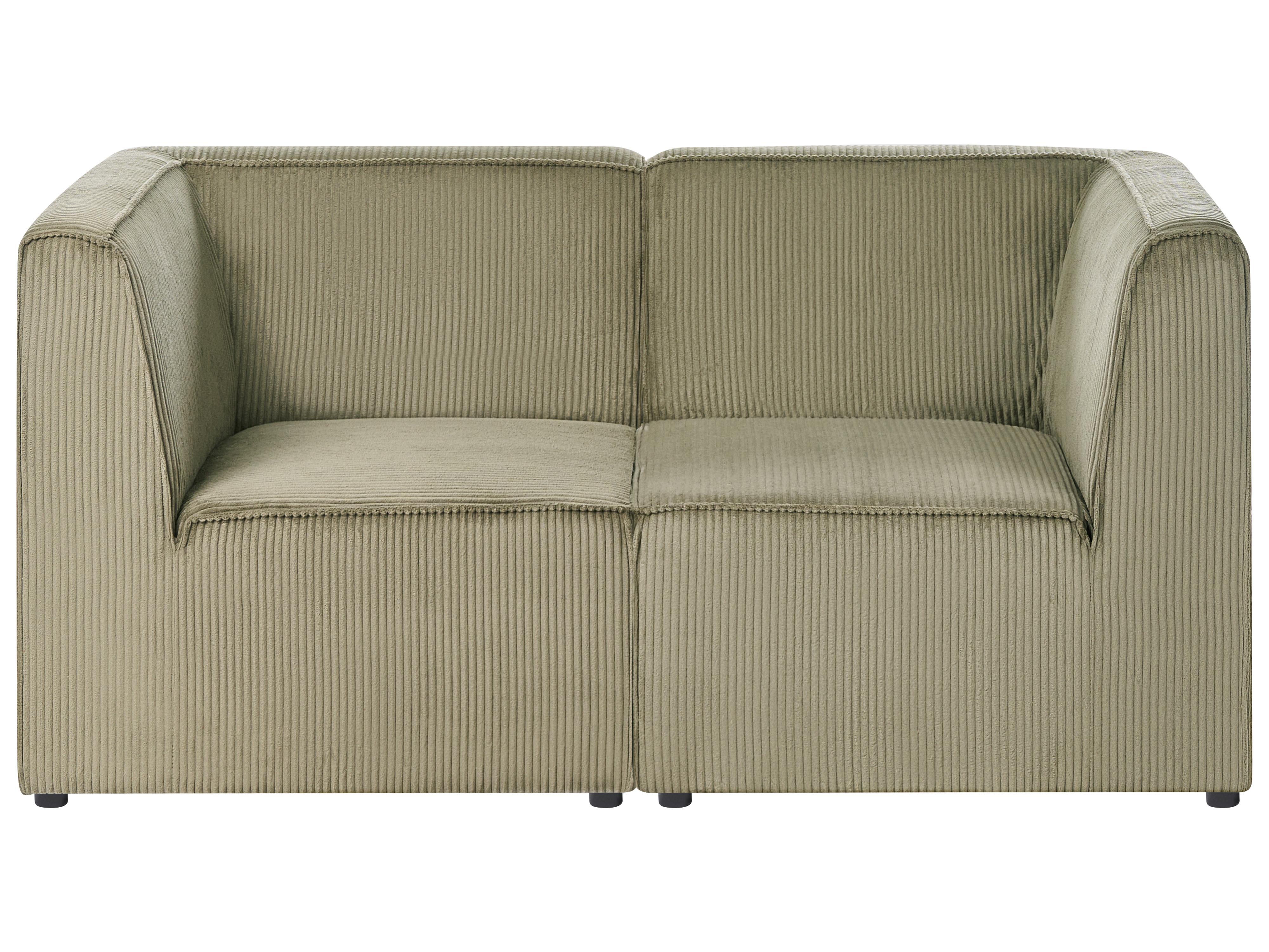 Modulaire bank 2-zits LEMVIG Corduroy Groen