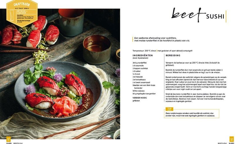 Barbecueboek - 70 Recepten - Inclusief Bieradvies - Vlees - Vis - Vegetarisch