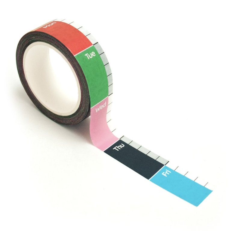 Nolki Washi Klebeband Weeks on a Roll