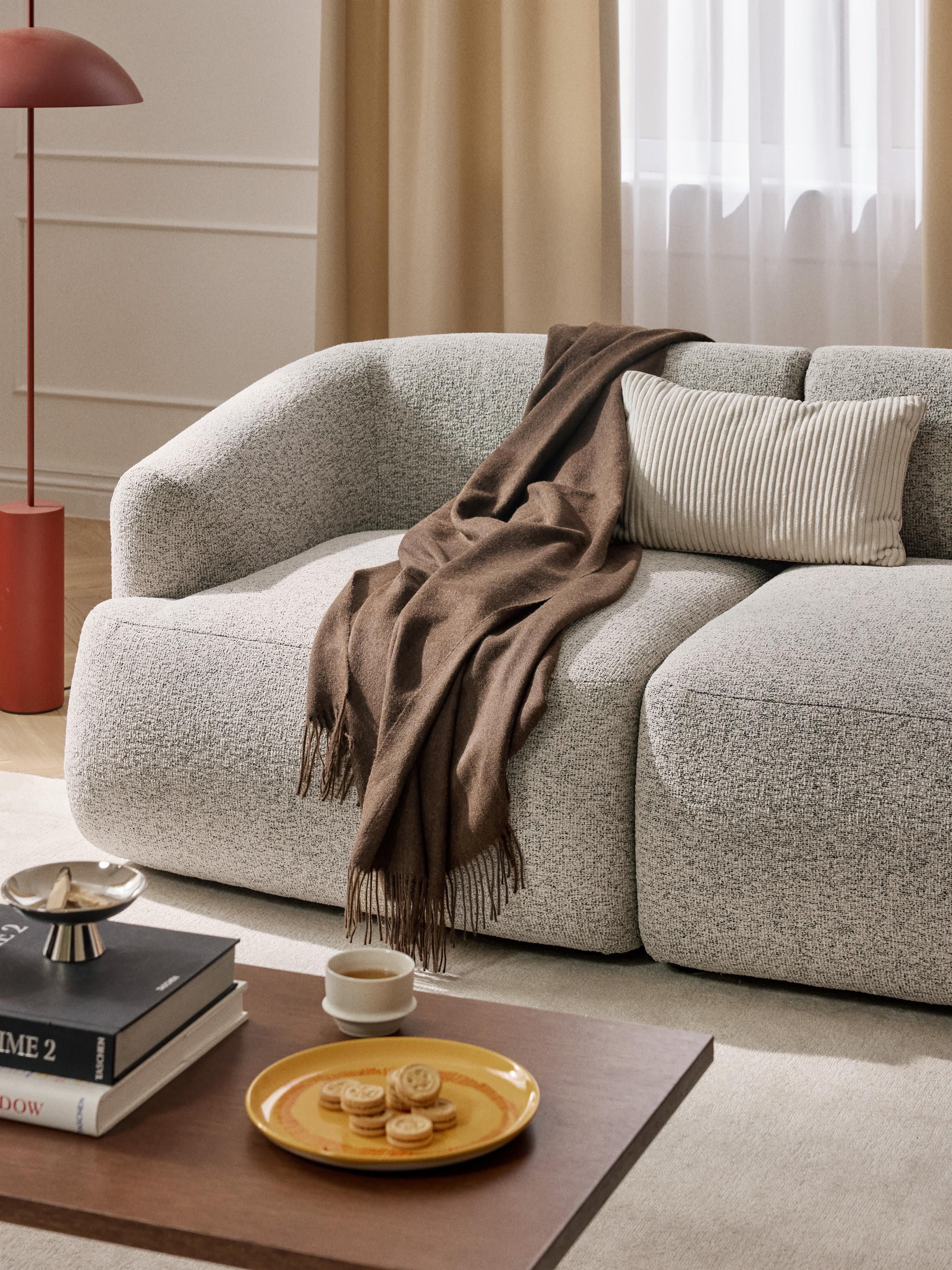 Modulaire bouclé hoekbank Sofia (4-zits)