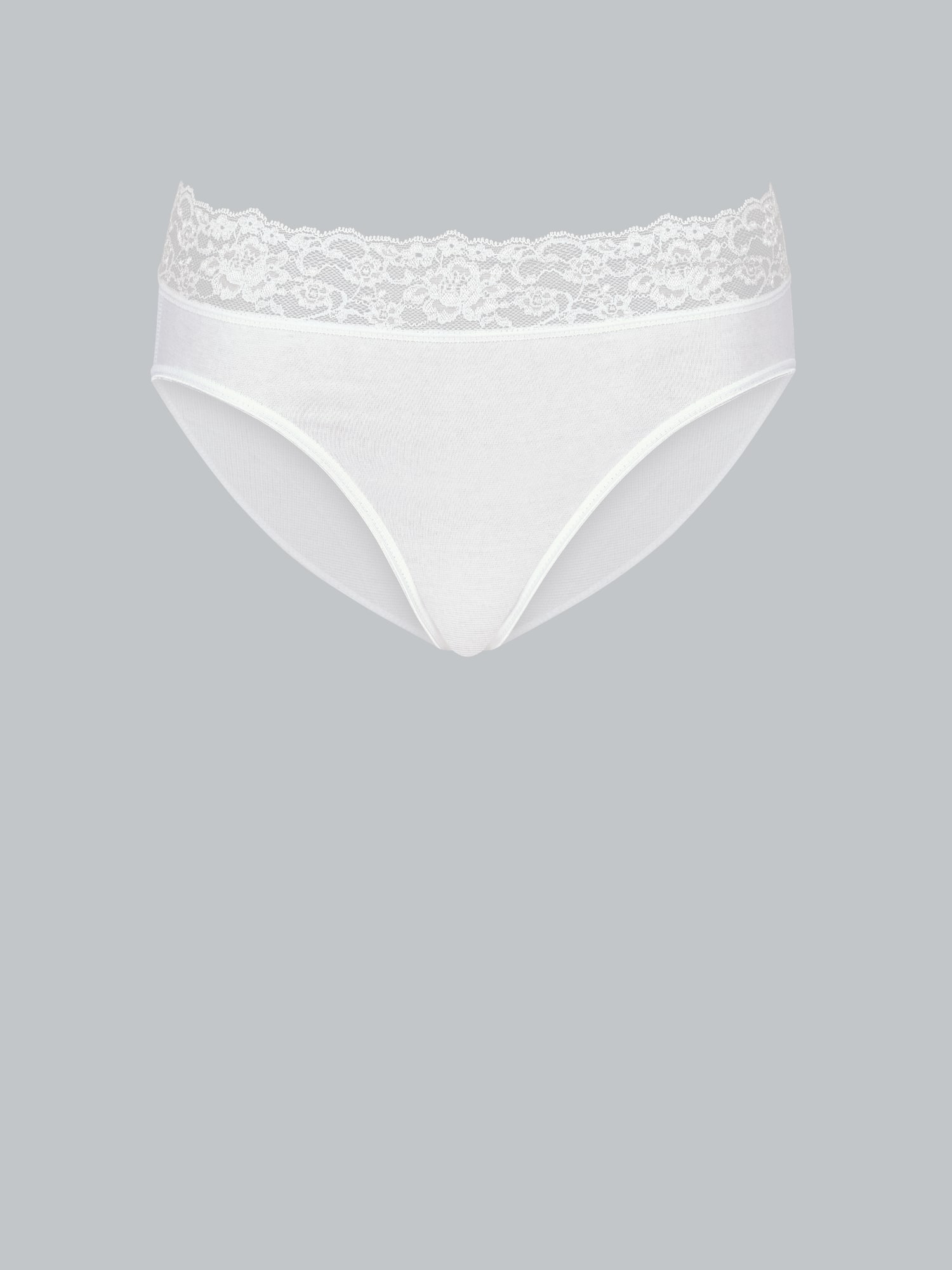Slip mit Spitze Weiss