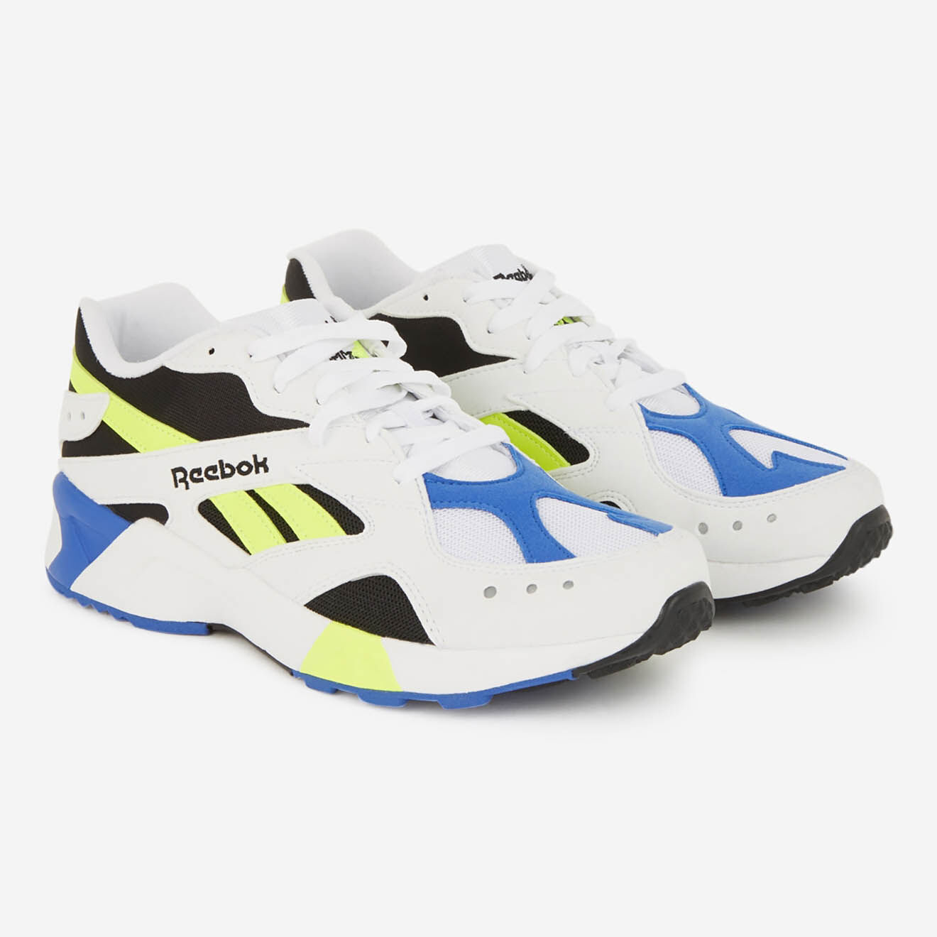 Reebok Baskets en mesh Aztrek blanc/noir/jaune