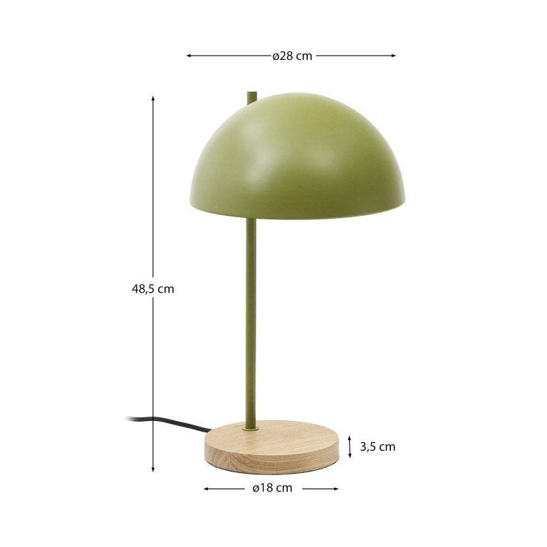 Kave Home Catlar tafellamp groen