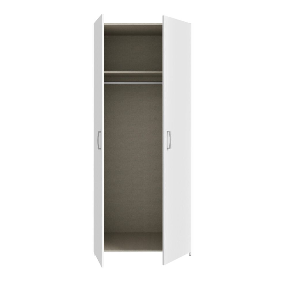 GARDEROBE SLETT 80CM HVIT