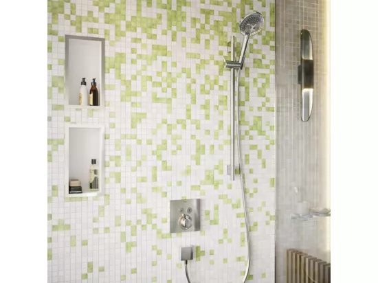 Façade pour mitigeur thermostatique encastré HANSGROHE ShowerSelect avec 2 fonctions chromé