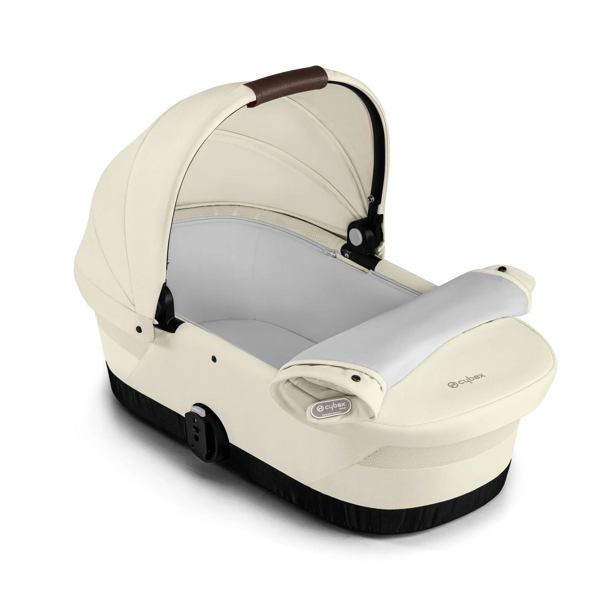 Cybex Poussette Double Gazelle S 2 – Châssis Taupe  Nacelle Beige coquillage